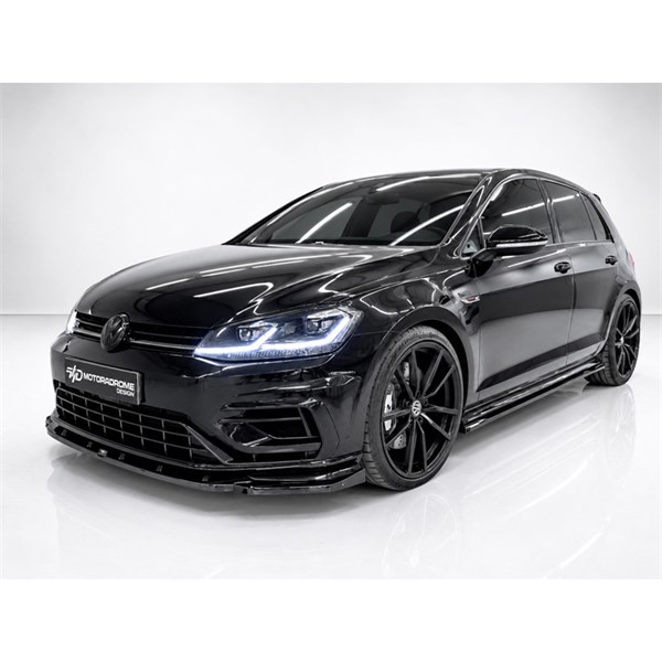 Sidokjolar ABS, glänsande Volkswagen Golf R 2017–2020 Motordrome
