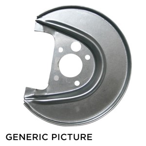 Bromssköld, Framaxel