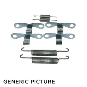 Tillbehörssats, bromsbackar, parkeringsbroms, Bakaxel TRW