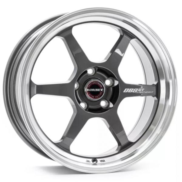 BORBET DB8GT Graphite Rim Polished Borbet BORBET DB8GT Graphite Rim Polished Borbet