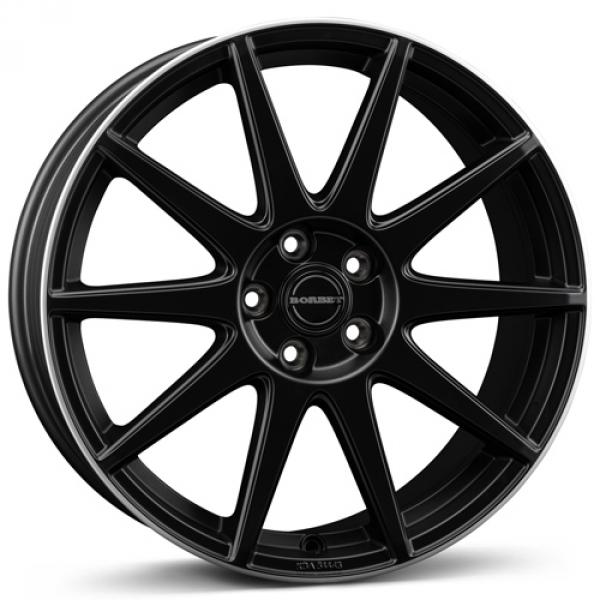 BORBET GTX Black Matt Rim Silver Borbet
