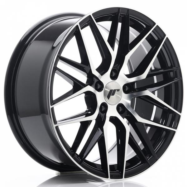 Japan Racing JR28 Gloss Black Machined Face Japan Racing