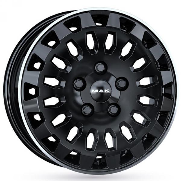 MAK Overland. Shiny Black Machined Lip Mak