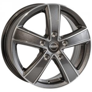 Mega Wheels Hercules 5 Anthracite grey front polished Mega Wheels