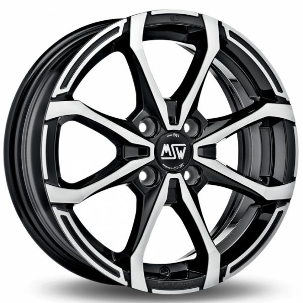 MSW x4 Gloss Black Machined Face MSW