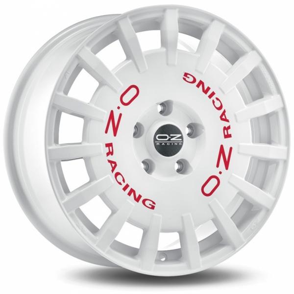 OZ Rally Racing White Red Lettering OZ OZ Rally Racing White Red Lettering OZ