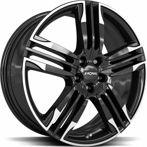 RONAL R58 MCR Jet Black WHITE rim RONAL