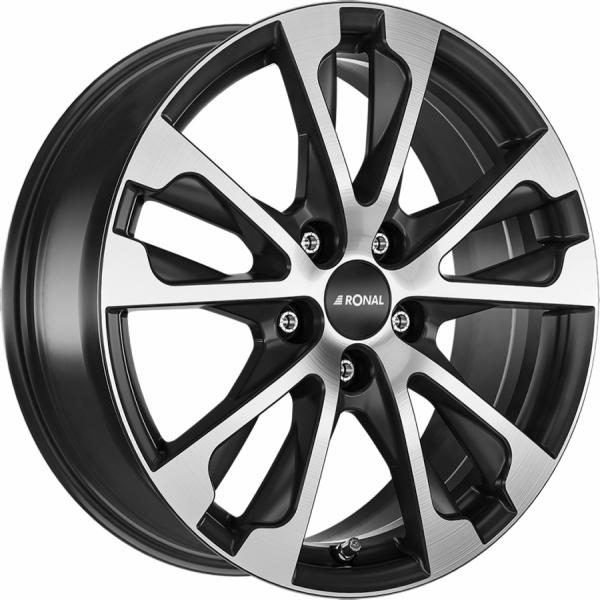 RONAL R61 Jet Black Matt front cut RONAL