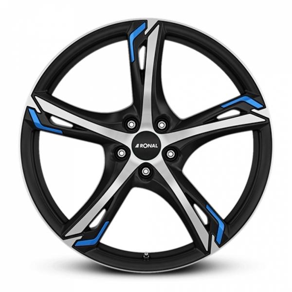 RONAL R62 Blue Jet Black Matt front cut RONAL