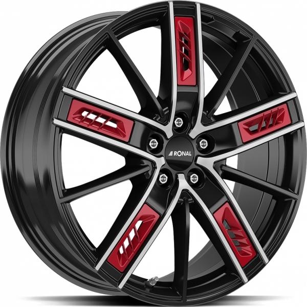 RONAL R67 Red Left Jet Black front cut RONAL