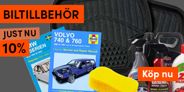 Mobilannons för biltillbehör med 10 % rabatt – produkter som bilvårdsmedel, svamp och verkstadshandbok, med köpknapp.