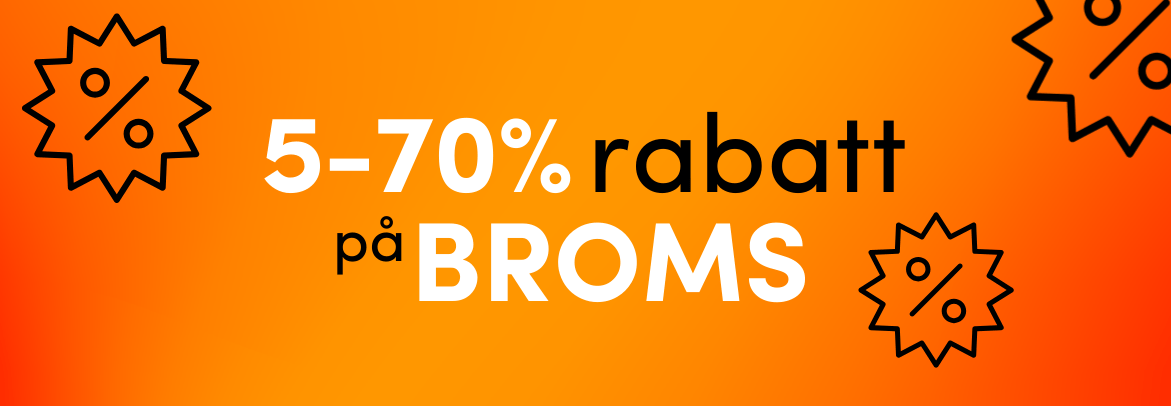 5-70% rabatt på bromsdelar