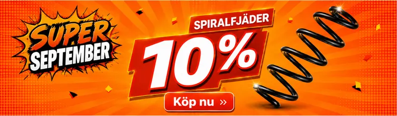 10% rabatt på spiralfjäder