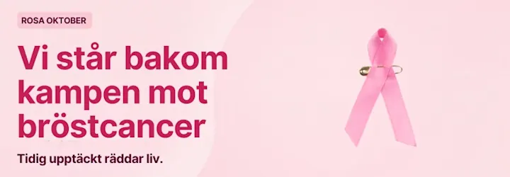 Vi stödjer kampen mot bröstcancer