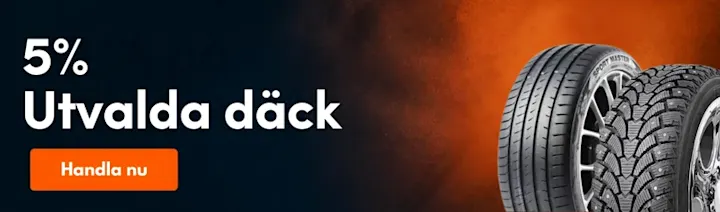 5% rabatt på utvalda däck